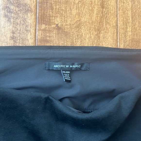 NWT Andrew Marc black Faux Suede Skinny Pants    Size XXL - Picture 7 of 13